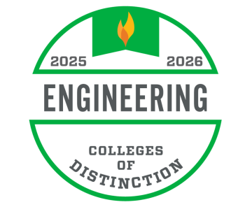 Engineering College of Distinction 2025-26 badge