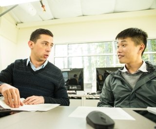 Students with computers