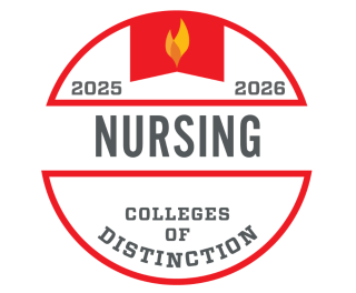 Nursing College of Distinction 2025-26 badge