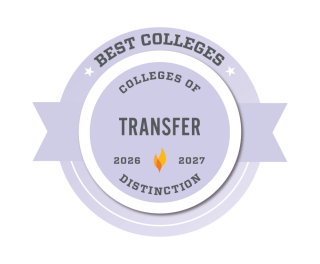 College of Distinction Transfer badge 2026-27