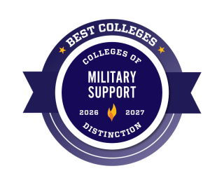 Military Support College of Distinction 2026-27 badge