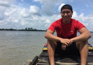 Photo of student studying abroad