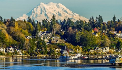 Mount Rainier and Puget Sound