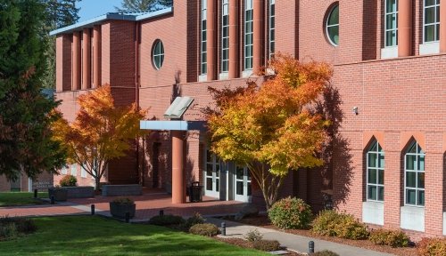 Photo of the O' Grady Library 