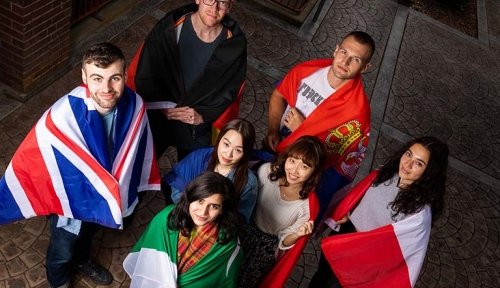 Photo of international students