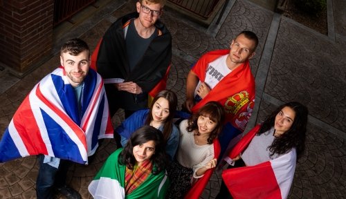 Photo of international students