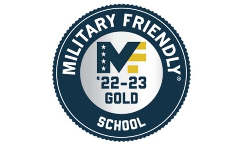 Photo of Military Friendly School Gold logo