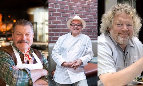 Gala 2023 chef photo compilation: Dario Cecchini, Thierry Rautureau, and Tom Douglas