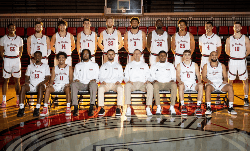 Photo of the Saints men's basketball team 2023-24