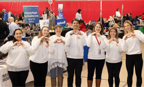 Staff of Center of Career and Calling at a career fair