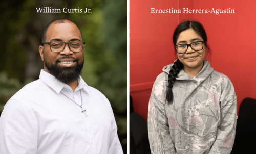Headshots of William Curtis Jr. &amp; Ernestina Herrera-Agustin