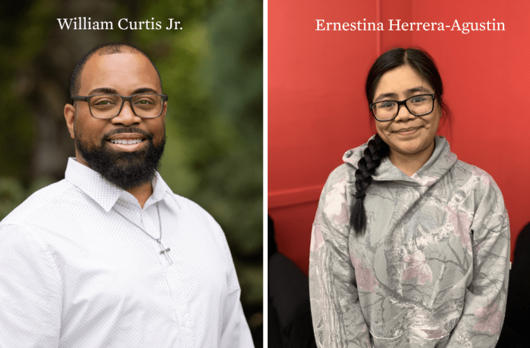Headshots of William Curtis Jr. &amp; Ernestina Herrera-Agustin