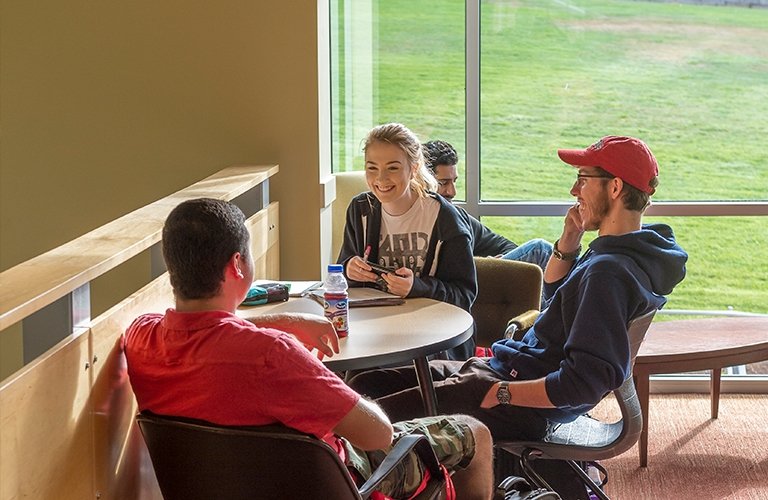 Photo of a group of students smiling
