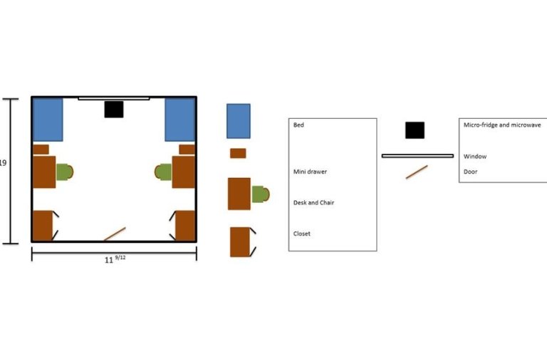 Photo of double room floorplan