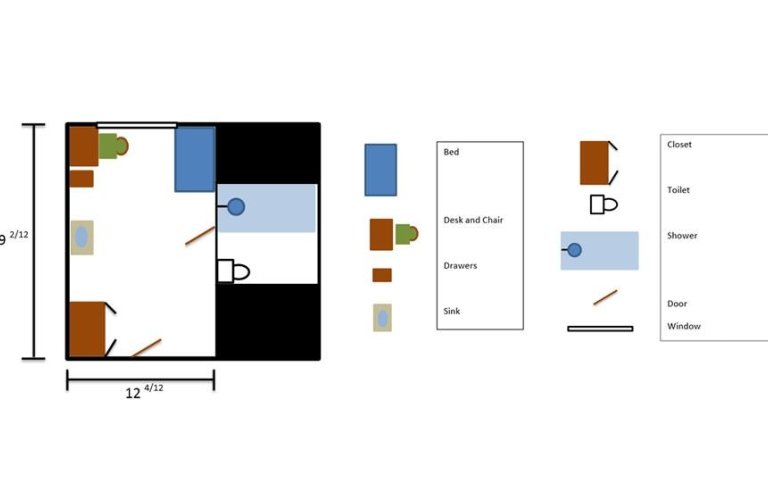 Photo of single suite floorplan