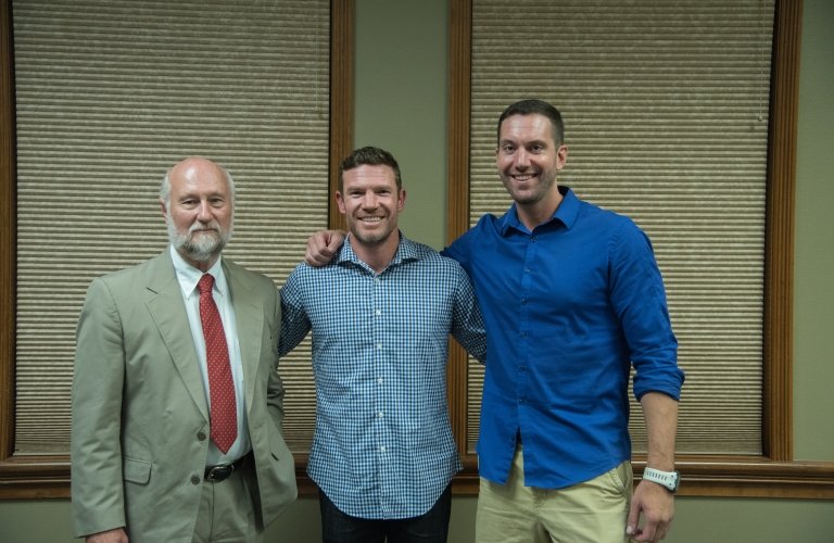 Photo of speakers in Harvie Lecture series
