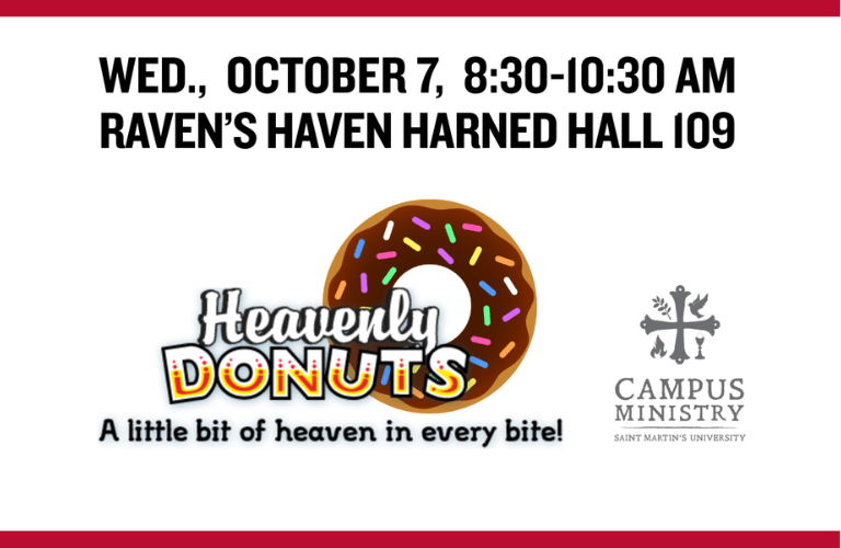 Heavenly Donuts and Campus Ministry logos