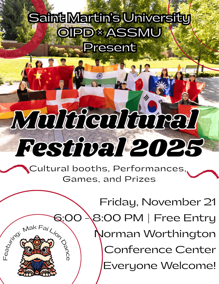 Multicultural festival flyer Friday, November 21 6-8 pm Norman Worthington Conference Center free entry everyone welcome