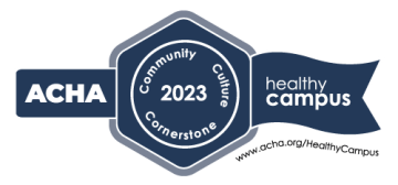 ACHA Healthy Campus Badge: Communty Culture Cornerstone